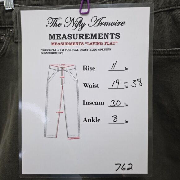 LEVI'S 511 Denim Jeans Pant Olive Green Stretch Men's 38 X 30 CW-3516 Streetwear - Picture 8 of 14